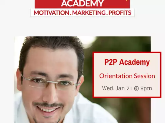 Passion To Profit Academy Orientation Session