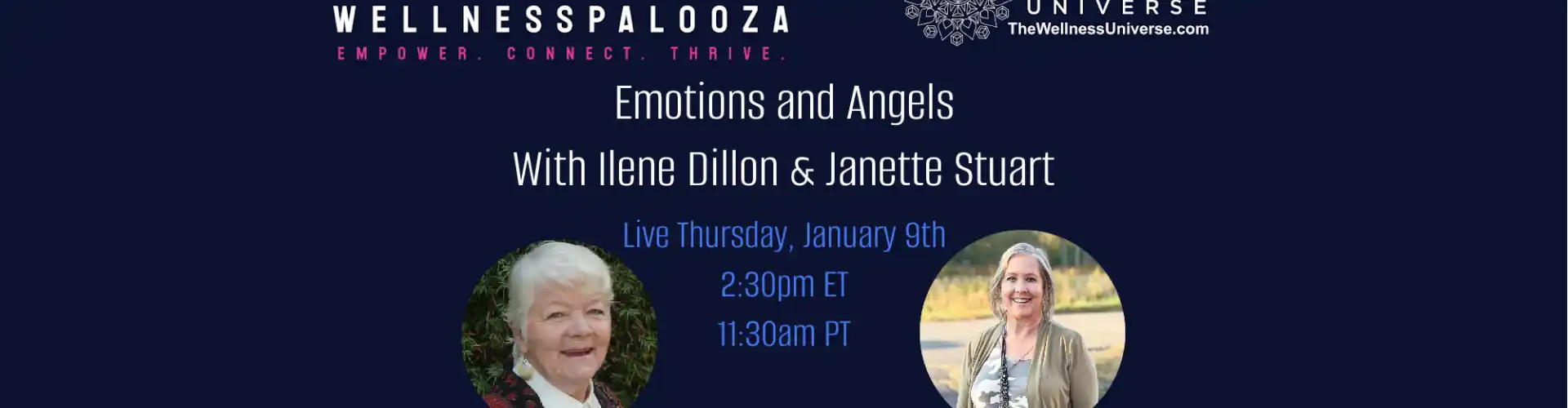 Wellnesspalooza 2025 Emoções e Anjos com Ilene Dillon e Janette Stuart - Online Class by The Wellness Universe