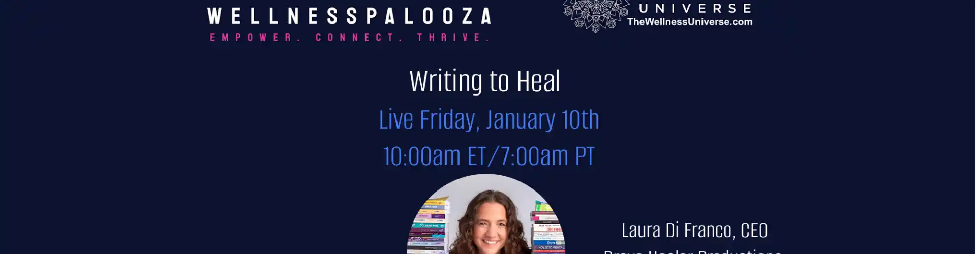 Wellnesspalooza 2025 כתיבה כדי לרפא עם לורה די פרנקו - Online Class by The Wellness Universe