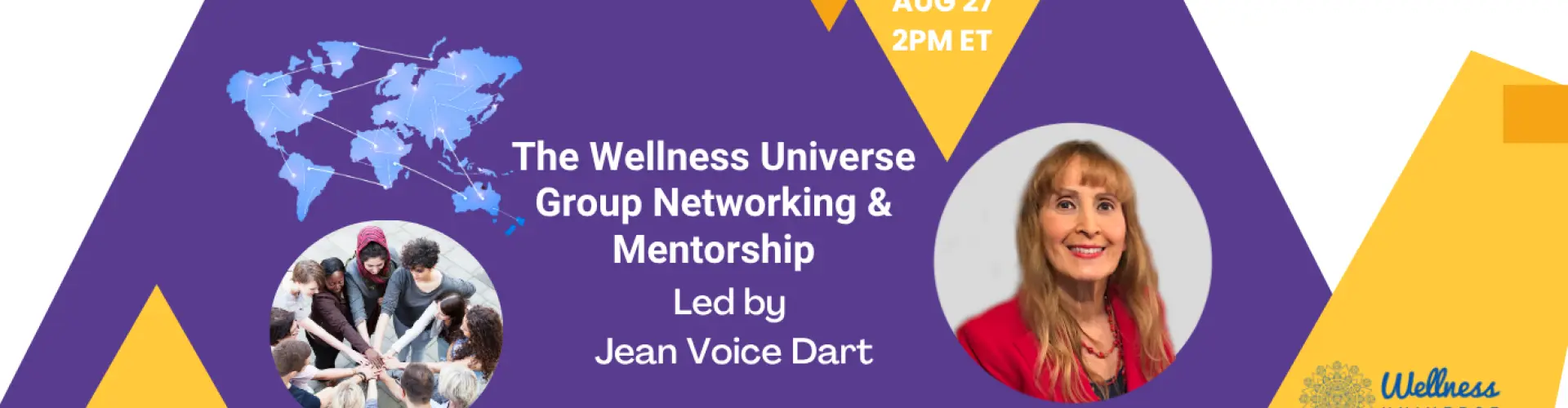 WU Group Networking and Mentorship with Jean Voice Dart - Online Class by The Wellness Universe